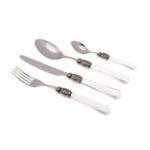 RIVADOSSI - set posate (6 posti tavola) VITTORIA manico plexiglass