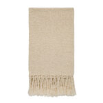 COPERTINA culla in alpaca panna