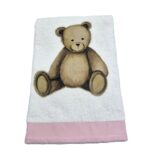 TELO BAGNO in SPUGNA ORSETTO ROSA - Lyda Turck