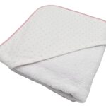 ACCAPPATOIO BEBE' con cappuccio a triangolo STELLINE rosa - Lyda Turck