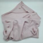 LYDA TURCK - copertina cachemire con cappuccio rosa