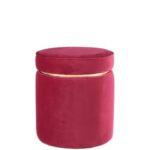 POUF velluto rosa - L'OCA NERA