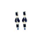 Orecchini Cristalli Blu - CentoperCentoCachemire  -