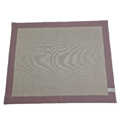 TOVAGLIETTA AMERICANA resinata / lino "DEASY" rosa - LYDA TURCK