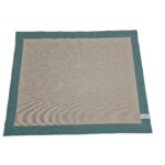 TOVAGLIETTA AMERICANA resinata / lino "DEASY" turchese - LYDA TURCK