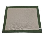 TOVAGLIETTA AMERICANA resinata / lino "DEASY" verde - LYDA TURCK