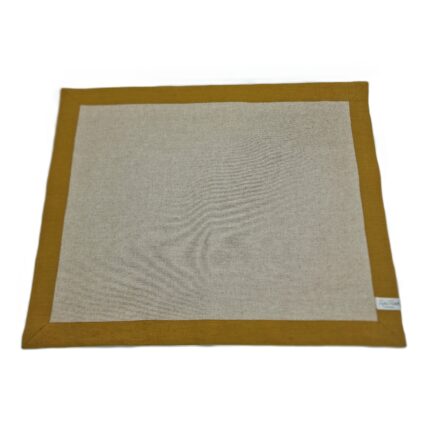 TOVAGLIETTA AMERICANA resinata / lino "DEASY" giallo - LYDA TURCK