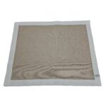 TOVAGLIETTA AMERICANA resinata / lino "DEASY" bianco - LYDA TURCK