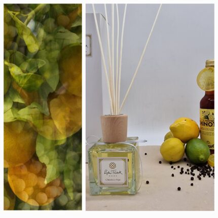 PROFUMA AMBIENTE con bastoncini "CHINOTTO E PEPE" - LYDA TURCK