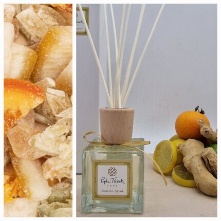 PROFUMA AMBIENTE con bastoncini "ZENZERO E AGRUMI" - LYDA TURCK