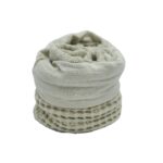 BIANCOPERLA - Set cestino + 4 lavette spugna MILO