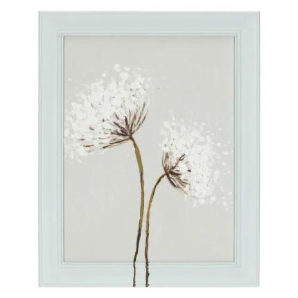 QUADRO IN LEGNO FIORI "TUTTUNO" azzurro - RITUALI DOMESTICI