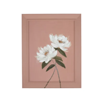 QUADRO IN LEGNO FIORI "TUTTUNO" rosa - RITUALI DOMESTICI