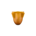 VASO IN VETRO "TEMPO" ocra - RITUALI DOMESTICI