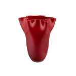 VASO IN VETRO "TEMPO" ALTO rosso - RITUALI DOMESTICI