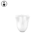 VASO IN VETRO "TEMPO" bianco - RITUALI DOMESTICI