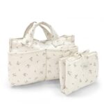 BORSA PER PASSEGGINO "AUDREY" fiori rosa - BABYSHOWER