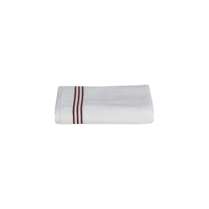 FAZZINI - Telo bagno in spugna ricamo tre righe ISOLA