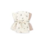 BABYSHOWER - Set 3 mussoline fiorellini rosa