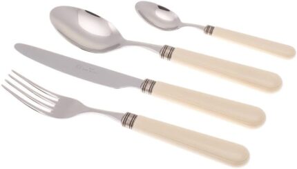 RIVADOSSI - Posate (set 6 posti tavola) MISTRAL bianco -