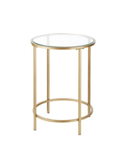 TAVOLINO metallo e vetro - L'OCA NERA