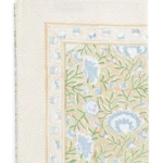 TOVAGLIA IN COTONE STAMPATO A MANO "MATHILDE" - CHAMOIS