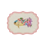 TOVAGLIETTA AMERICANA RIGIDA "ANIMALI FIORITI" - PLUMERIA