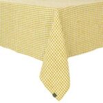 TOVAGLIA misto lino "VICHY" citrus - HAOMY