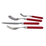 RIVADOSSI - Posate (set 6 posti tavola) PASTELLO rosso -