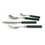 RIVADOSSI - Posate (set 6 posti tavola) SIMPLE verde scuro -