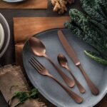 RIVADOSSI - Posate (set 6 posti tavola) SERENA rame antico -